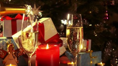 Merry Christmas - şampanya şişe - 4 k dökme