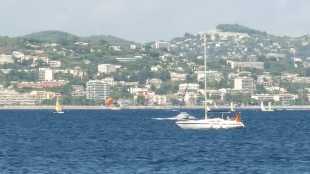 Yachts in the Mediterranean Sea - 4 K — Stock Video