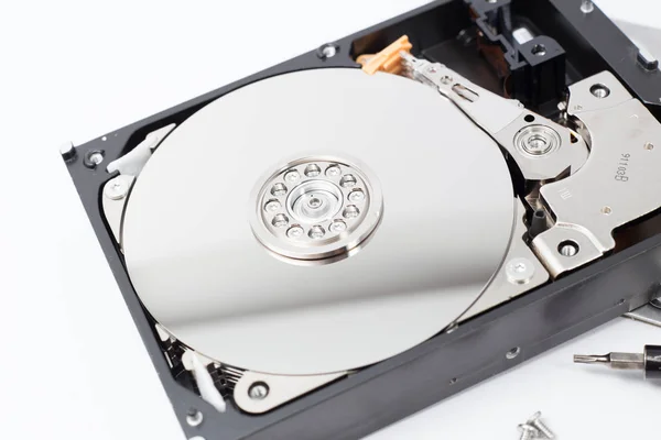 Inside Computer Hard Disk Drive (HDD) — Stock Photo, Image