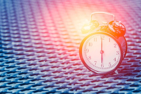 6 o'clock,The clock at the morning time. — Stock Photo, Image