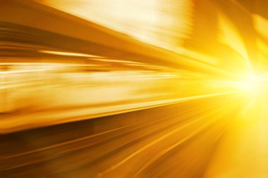 İvme süper hızlı hızlı hareket tren istasyonu