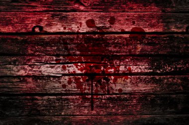Kanlı duvar, ahşap üzerine kan sıçrama grunge