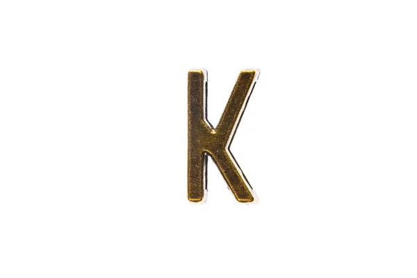 Gouden Letter 'K" — Stockfoto