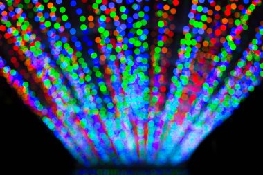 bokeh görüntü için arka plan siyah renkli Rgb