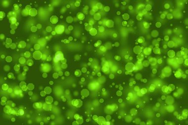 Yeşil Octagon bulanıklık Bokeh ışık, soyut grafik tasarım arka plan.