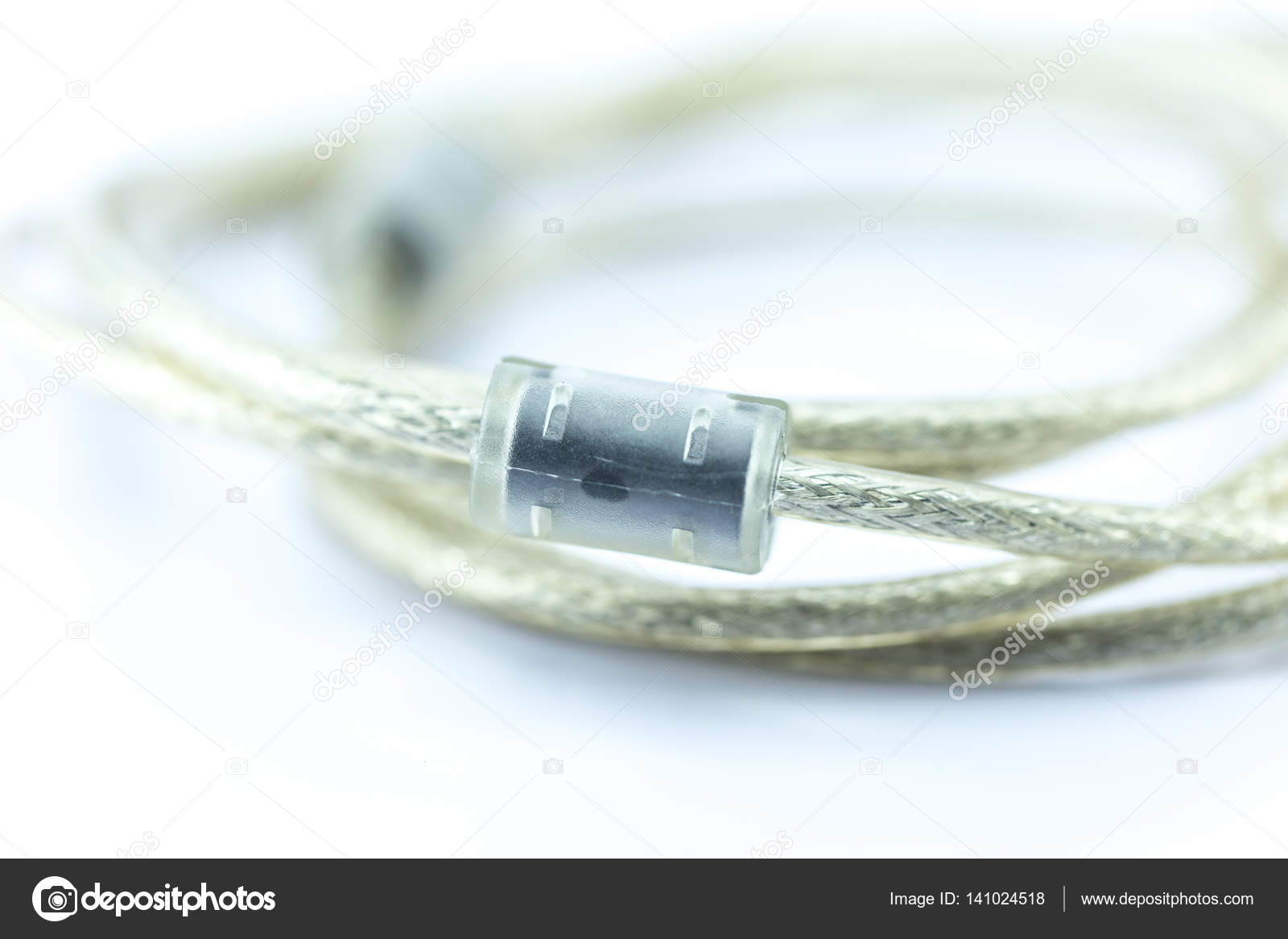 Ferrite Bead in USB or Electronic Data Cable Stock Photo by ©coffeekai