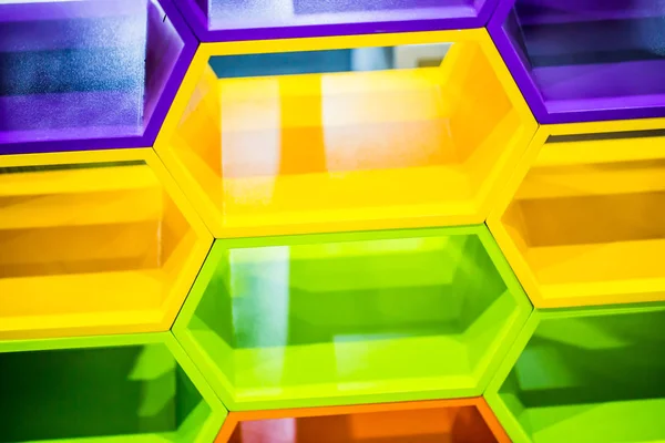 Colorful hexagon geometric background. — Stock Photo, Image