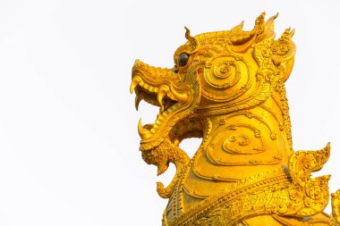 portre baş Singha veya antika aslan sanat Tapınağı dekorasyon Tayland.