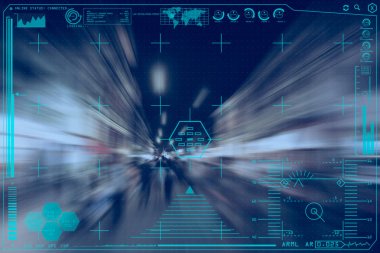 sanal grafik makine robot head-up display arabirimi.