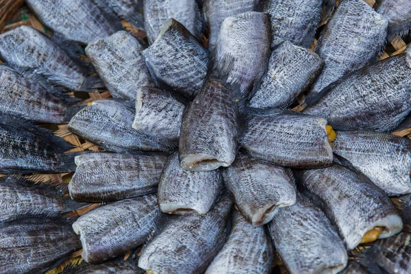 Fish preservation , Thai food dried Nile tilapia fish. — Stock Photo, Image