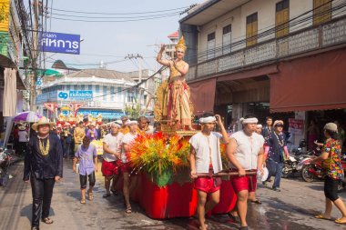Geçit Tayland Songkran Festivali.