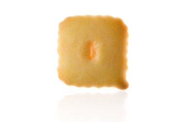 Beyaz yolu ile izole mektup Z kurabiye bisküvi İngilizce sermaye yazı tipi.