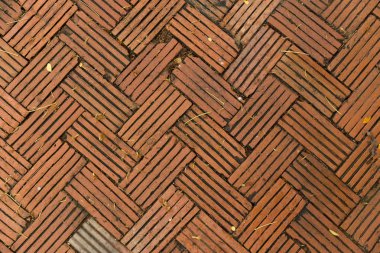 eski kirli kaldırım. sokak yürüyüş patika tuğla desen arka plan