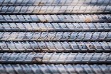 Çelik güçlü düz arka plan metal çelik çubuklar.