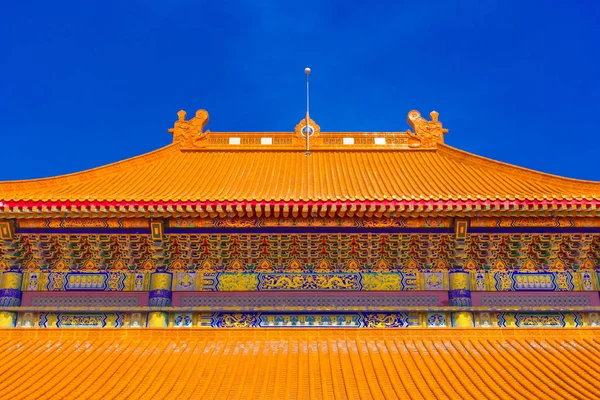 Κινεζική ναός στέγη καθαρή νέα. — Φωτογραφία Αρχείου