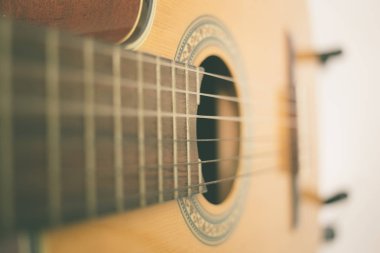 Gitar ses delik vintage renk tonu.