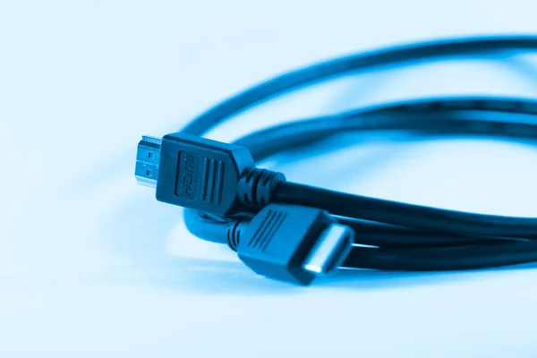 Cabo hdmi para entretenimento de sinal de áudio de vídeo digital . — Fotografia de Stock