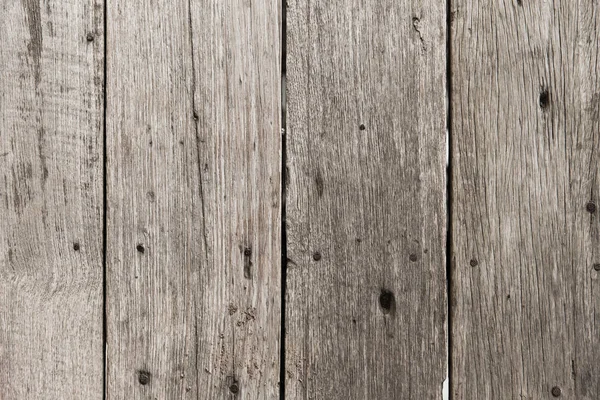 Viejo piso de madera color pálido para textura de fondo con clavo oxidado — Foto de Stock