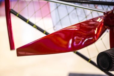closeup paramotor rotor fan blade aero dinamik tasarım mühendislik