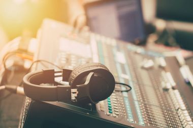 kulaklık sabah sahne ile ses müzik Mikser