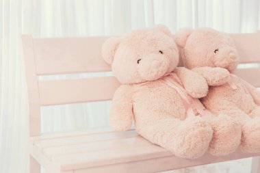 tezgah düğün dekorasyon metin için yer ile çift oyuncak ayı oyuncak bebek