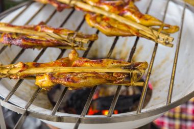 Tay kuzeydoğu veya bir gıda: kömür tarifleri tavuk ızgara