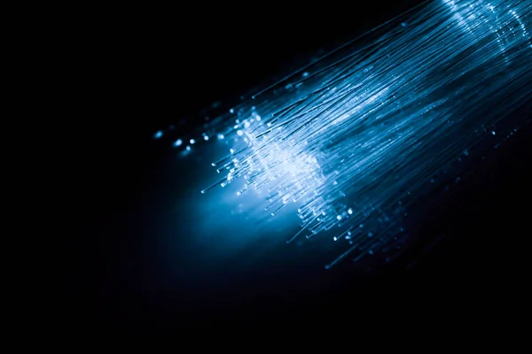 Tecnología de transferencia de datos súper digital de alta velocidad de fibra óptica — Foto de Stock