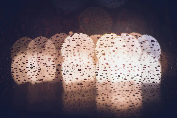 gece bulanıklık bokeh yol vintage renk tonu yağmur