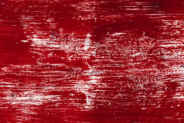 혈액 얼룩 처럼 더러운 페인트 붉은 색 얼굴로 오래 된 벽 — 스톡 사진