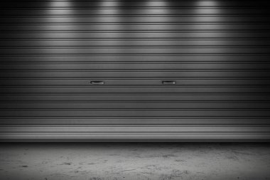 Aydınlatma arka ile bina garaj veya fabrika depolama kapısı sarmal kapıları