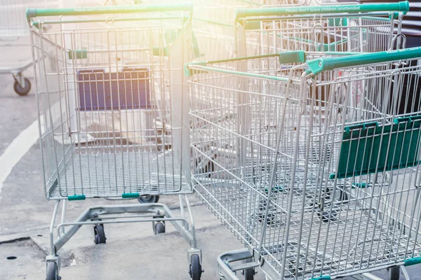 shopping cart left empty shoping economic household income money problems concept