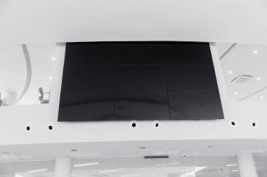birden çok ekran Lcd panel ekran modern bina ofis duvar ekran kırpma yoluyla