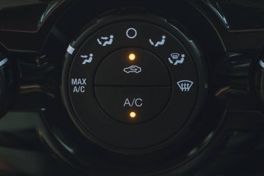 Closeup araba Ac Klima modu Seçicisi.