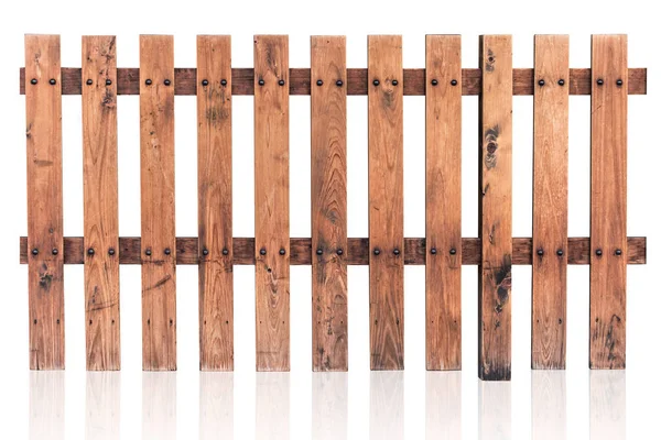 wood fence japanese pine wooden isolated on white