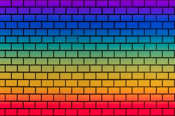 背景の虹 Coloful ている壁 — ストック写真