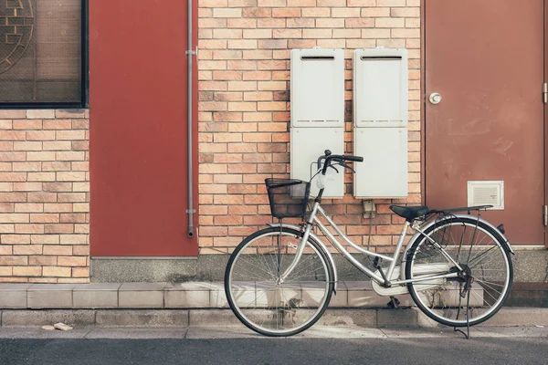 Retro Japan Bicycle Parking Vintage Colortone — Stock Photo, Image