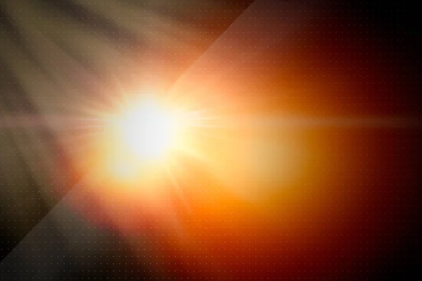 Flare Sol Luz Brilhante Conceito Futuro Para Fundo — Fotografia de Stock
