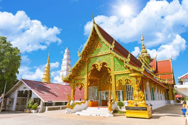 Lumphun Thaiföld Február 2018 Wat Phra Bat Huai Tom Gyönyörű — Stock Fotó