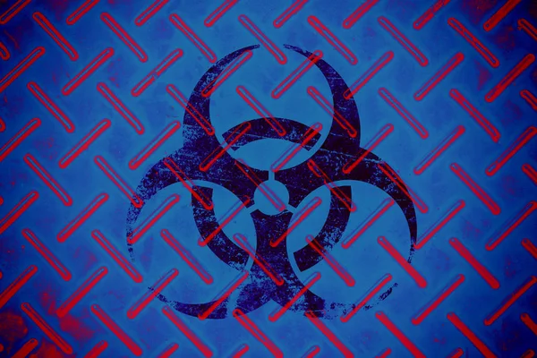 Bio Hazard epidemic chemical virus alert sign for background