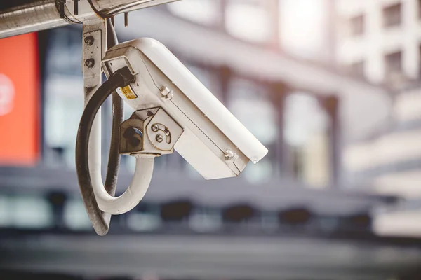 Câmera Térmica Calor Cctv Livre Definida Torno Cidade Para Proteger — Fotografia de Stock