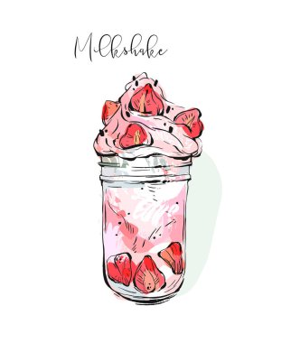 milkshake vektör tasarımı
