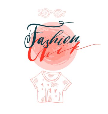 Elle çizilmiş vektör şablon kartı