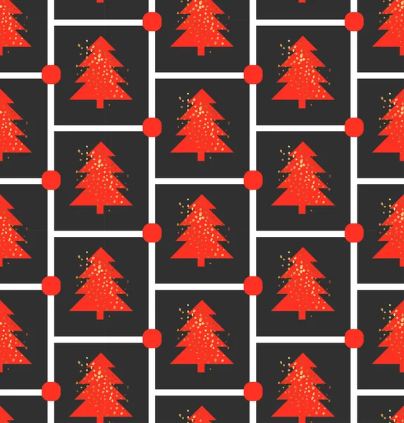 Christmas tree pattern — Stock Vector