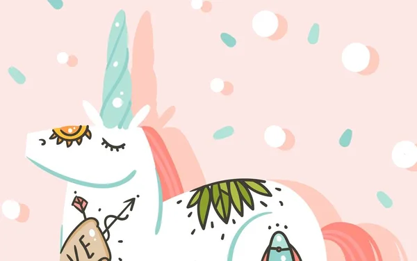 Elle çizilmiş vektör grafik yaratıcı karikatür çizimler poster kartı şablonu olan eski okul dövme ve gezegenler üzerinde pastel arka plan izole astronot at ile sınır