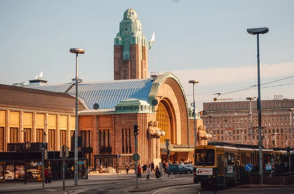 Bahnhof in Helsinki. Finnland — Stockfoto