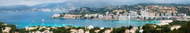 Santa Ponsa resort ve plaj, Mallorca havadan görünümü