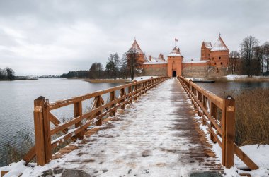 Trakai Kalesi Müzesi adada Trakai Köyü, Litvanya