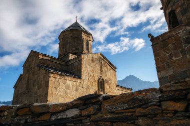 Tsminda Sameba Gergeti Holy Trinity Kilisesi, Gürcistan.