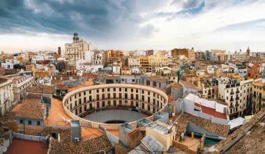 Valencia, İspanya 'nın hava manzarası