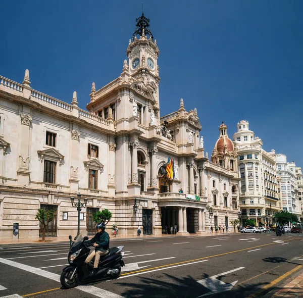 市政厅在 Valencia，西班牙 — 图库照片